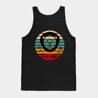 Stay Wild Lion Retro Style Wild Animal Cat Tank Top